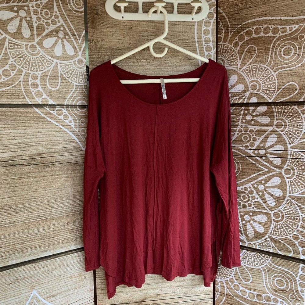 maroon longsleeve